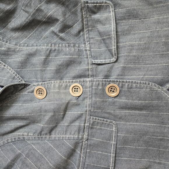 Grass Co. Womens Vintage Y2K Elevated Staple Pinstripe Tailored Blazer Jacket M - Picture 5 of 10